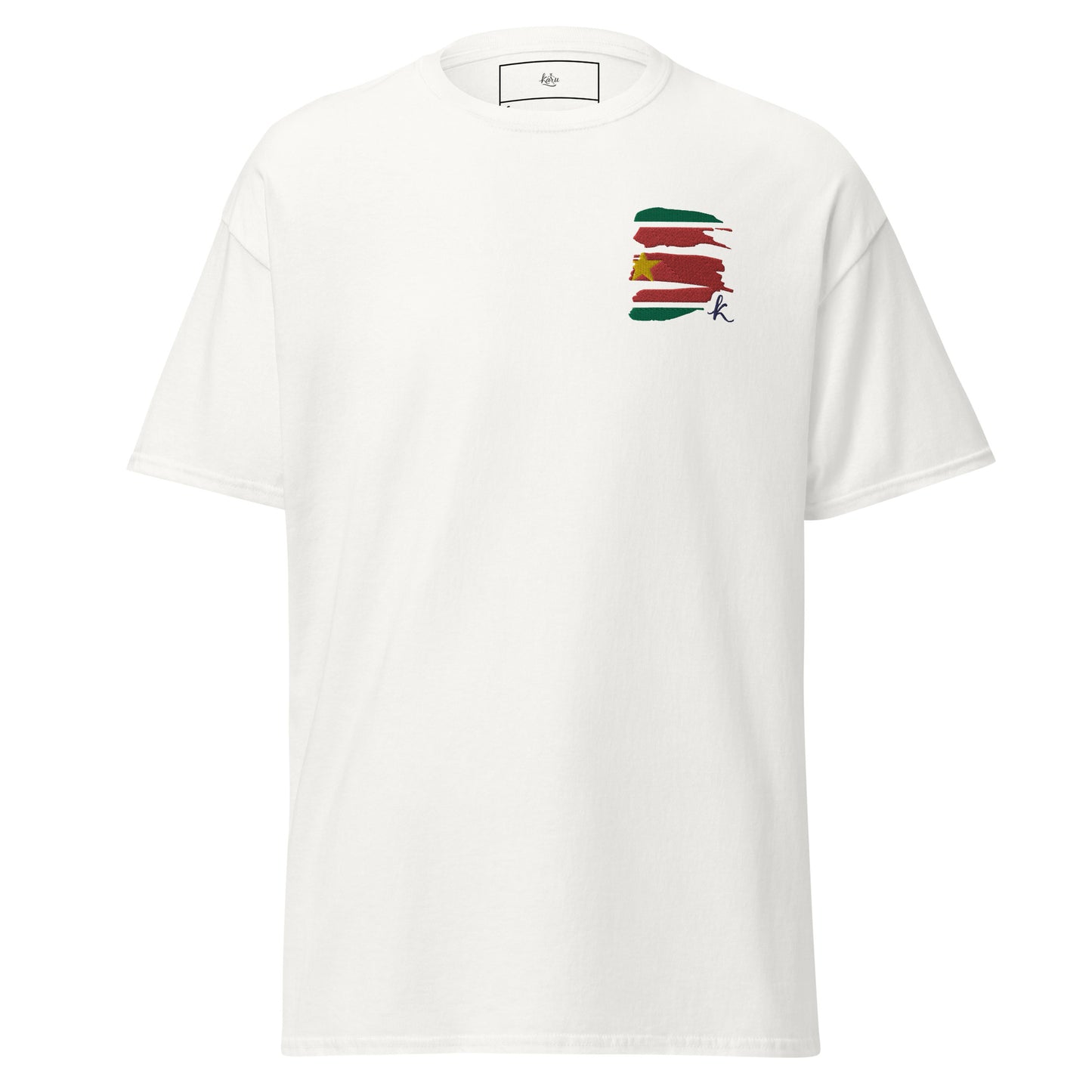 T-shirt classique unisexe brodé Karu Guadeloupe