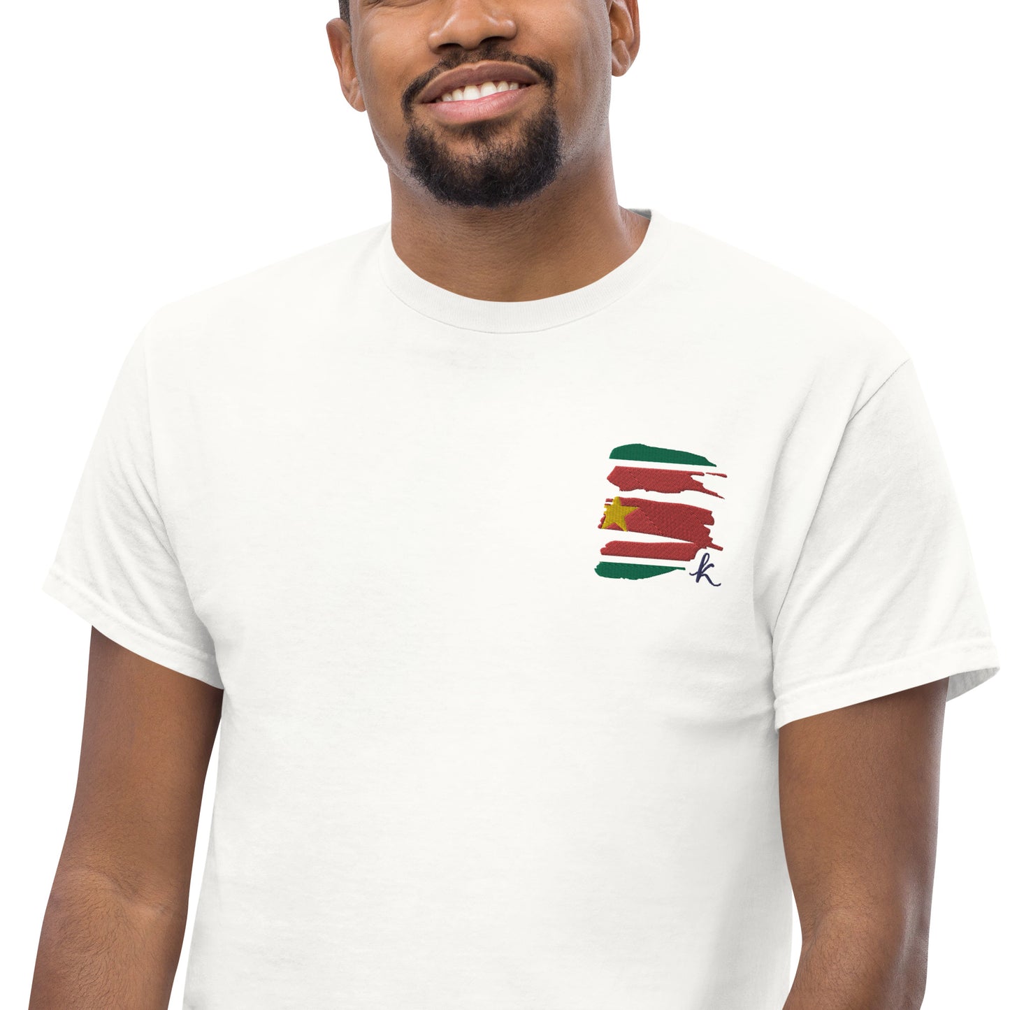 T-shirt classique unisexe brodé Karu Guadeloupe