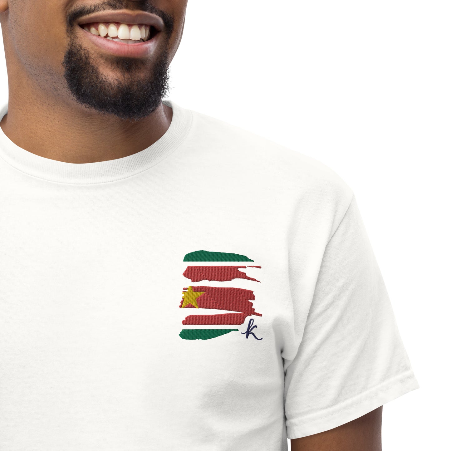 T-shirt classique unisexe brodé Karu Guadeloupe