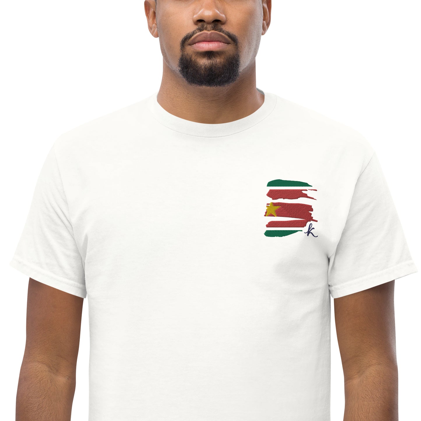 T-shirt classique unisexe brodé Karu Guadeloupe